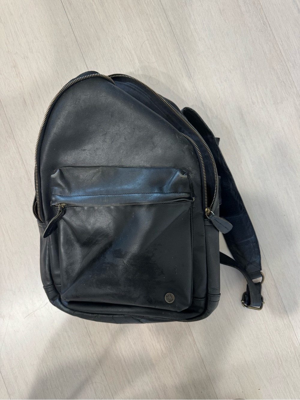 Men's Black Leather Backpack Mahi Real Lether - Classic Everyday Carry